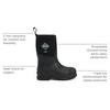image:imageMUCK Boot Unisex Adult Men s Chore Mid Soft Toe Black 8 Women 7 Men US
