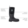 image:imageMUCK Chore Cool Mens Steel Toe Tall BootBlack