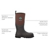 image:imageMUCK Chore Cool Mens Steel Toe Tall BootBrown