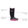image:imageMUCK Womens Hale BootBlackHot Pink